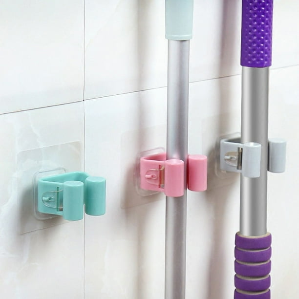 4X Mop and Broom Holder Rack Tool Organizer Hooks Hanger Wall Mount Bathroom Hot 4X Mop and Broom Holder Rack Tool Organizer Hooks Hanger Wall Mount Bathroom Hot